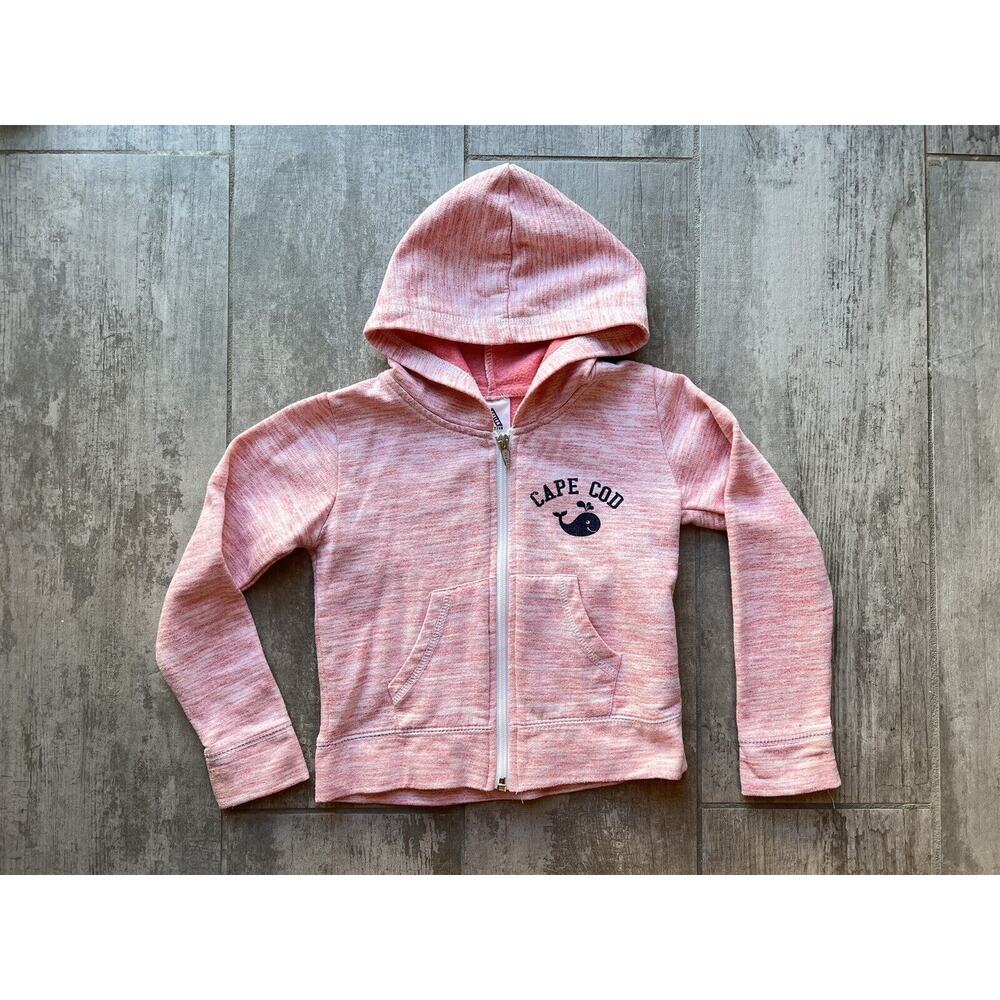 Toddler Girl Boy Full Zip Hoodie Sweatshirt CAPE COD Whale Cotton Jacket 3T Fall